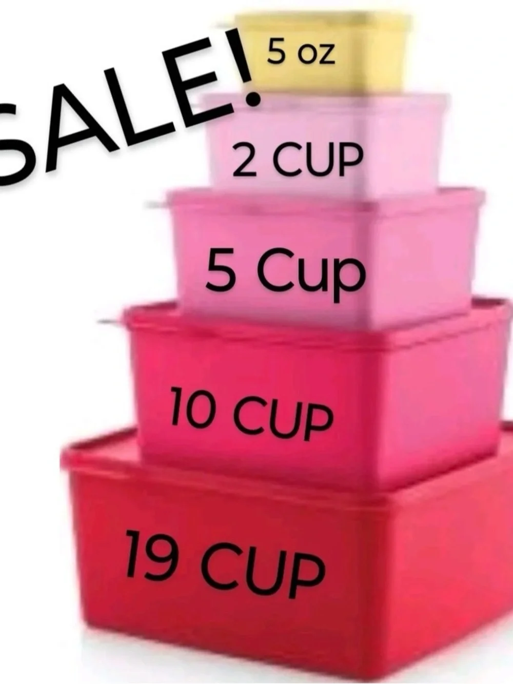 Tupperware Keep Tabs 5-Pc Set